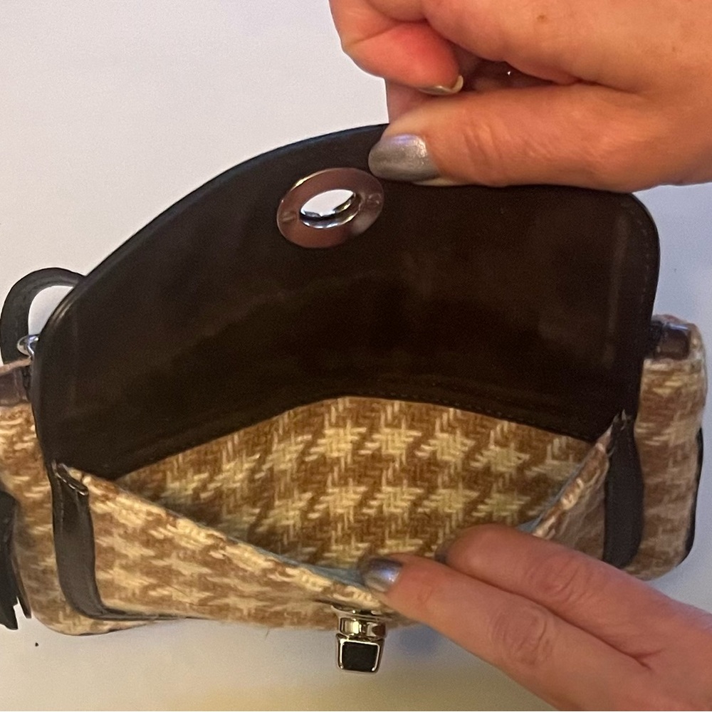 Coach Suede Leather Knit Wristlet - Picture 7 of 8